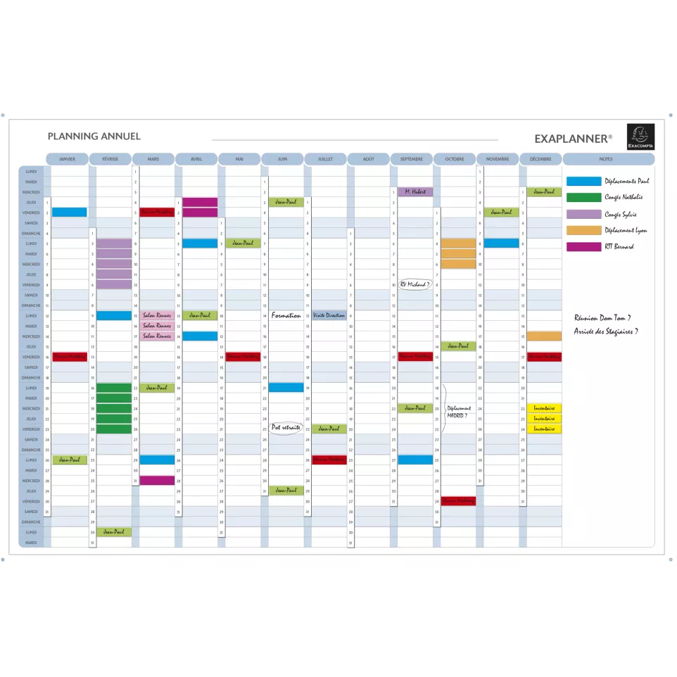 PLANNING MAGNETIQUE ANNUEL-/ Pce