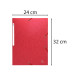 Elastomap glansk.600- Scotten 3klep rood/ St.