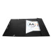 3 Flap Folders with Elastic Straps Opaque Polypropylene Eco A4/ Pc.