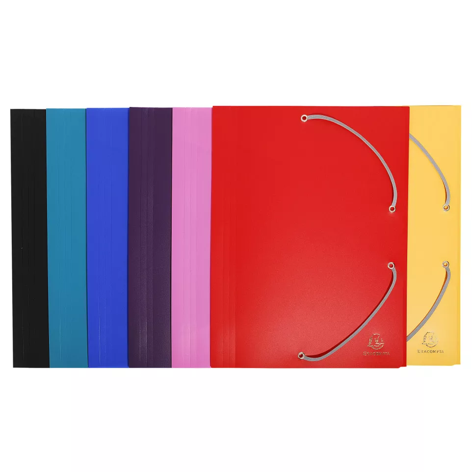 3 Flap Folders with Elastic Straps...