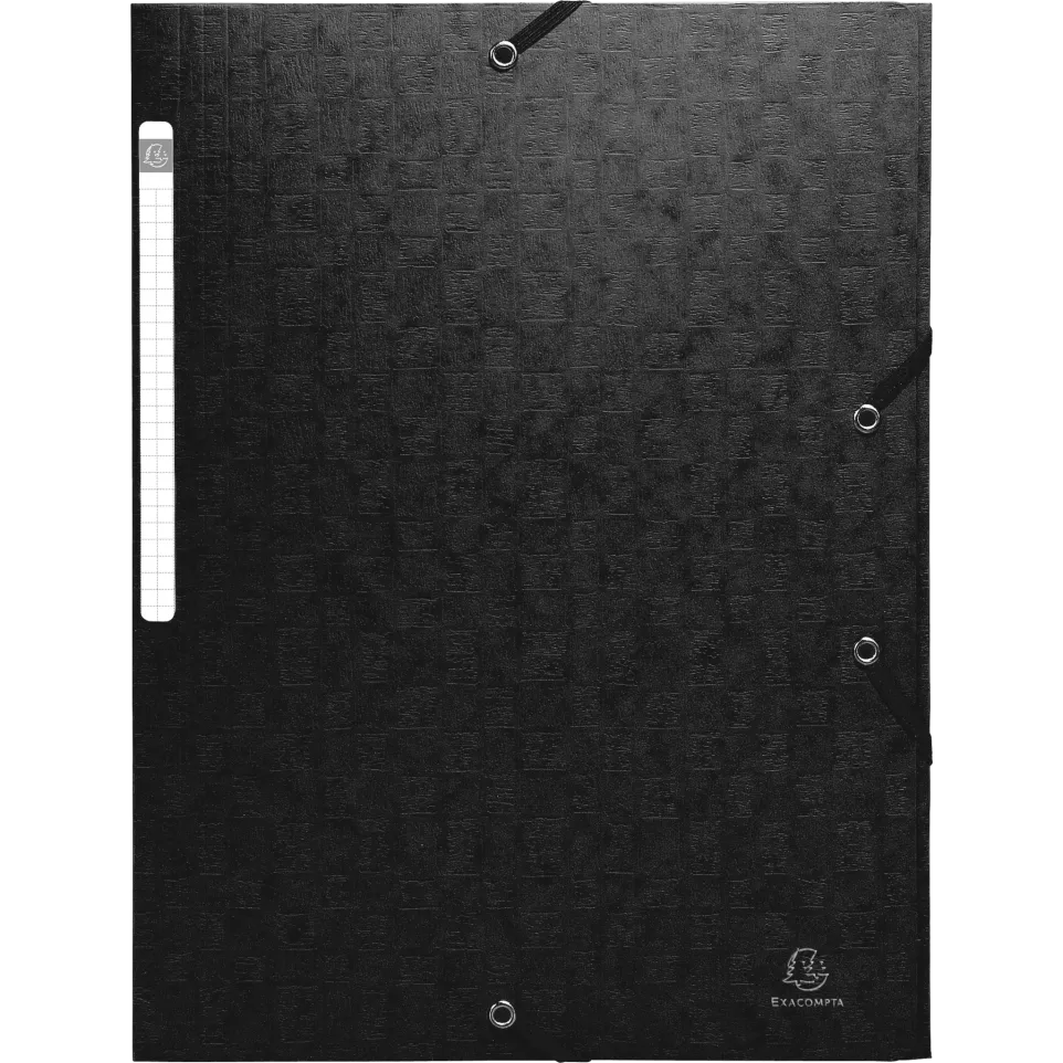 3-flap folder with elastic straps...