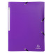 3 Flap Folders with Elastic Straps Opak Polypropylene A4./ Pc.