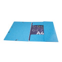 Chemise à élastiques 3 rabats Maxi capacity carte lustrée pelliculée 425gm2 Iderama A4/ Pce