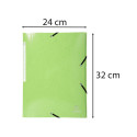 Chemise à élastiques 3 rabats Maxi capacity carte lustrée pelliculée 425gm2 Iderama A4/ Pce