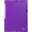 3 Flap Folders with Elastic Straps Opak Polypropylene A4./ Pc.