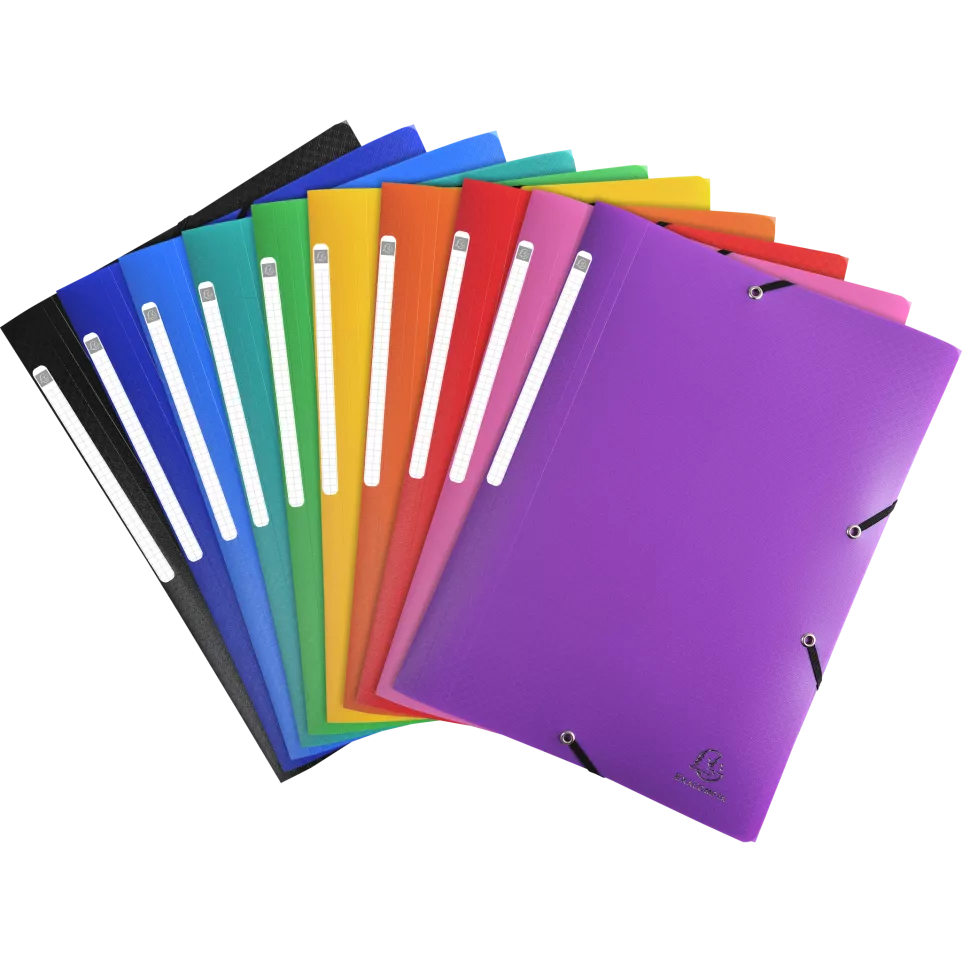 3 Flap Folders with Elastic Straps...