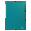 3 Flap Folders with Elastic Straps Opak Polypropylene A4./ Pc.