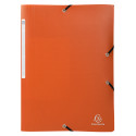 3 Flap Folders with Elastic Straps Opak Polypropylene A4./ Pc.
