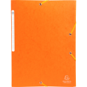 Chemises à élastiques carte lustrée 3 rabats monobloc/ Pce