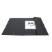 Elastomap glansk. Sc-otten 3klep zwart/ St.