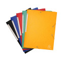 Chemises à élastiques carte lustrée 3 rabats monobloc/ Pce