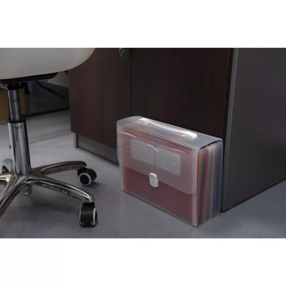 Sorteermap PP CRYSTAL handvat 24vak-/...