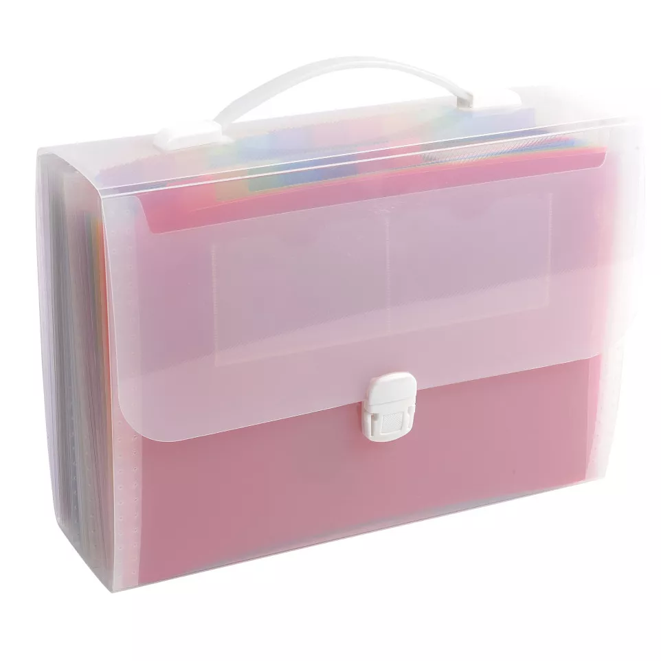 Sorteermap PP CRYSTAL handvat 24vak-/...