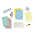 Exacompta Aquarel Elasticated Folder with 3 Flaps + 25 Bristol Sheets, A5/ Pc.