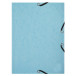 Chemise 3 rabats à élastiques Aquarel + 25 fiches bristol A5 - 4 couleurs assorties/ Pce