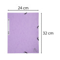 Chemise à élastiques carte lustrée 400g/m2 Aquarel - A4/ Pce