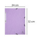 Elastomap glanskart.-3klep AQUAREL lila/ St.