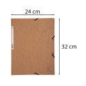 Exacompta Elasticated Folder, 3-Flap, 400gsm Pressboard, A4/ Pc.