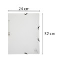 Exacompta Elasticated Folder, 3-Flap, 400gsm Pressboard, A4/ Pc.