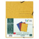 Paquet de 3 chemises à élastiques 3 rabats carte lustrée 355gm2 - A4/ Pce