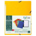 Elasticated folder without flap 355gsm hard glazed mottled premium pressboard - A4 size/ Pc.