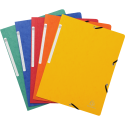 Elasticated folder without flap 355gsm hard glazed mottled premium pressboard - A4 size/ Pc.