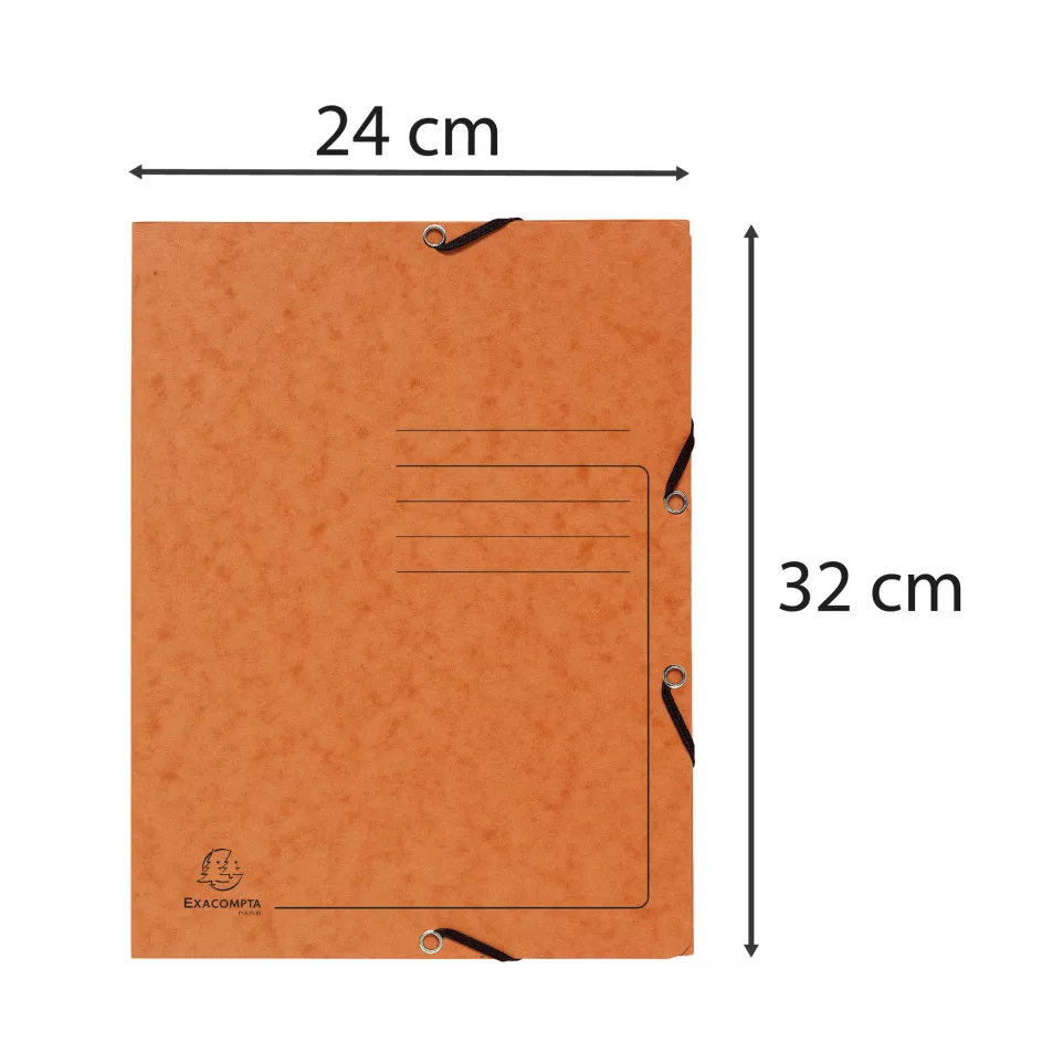 Elastic 3 Flap Folder 355gsm, A4/ Pc.