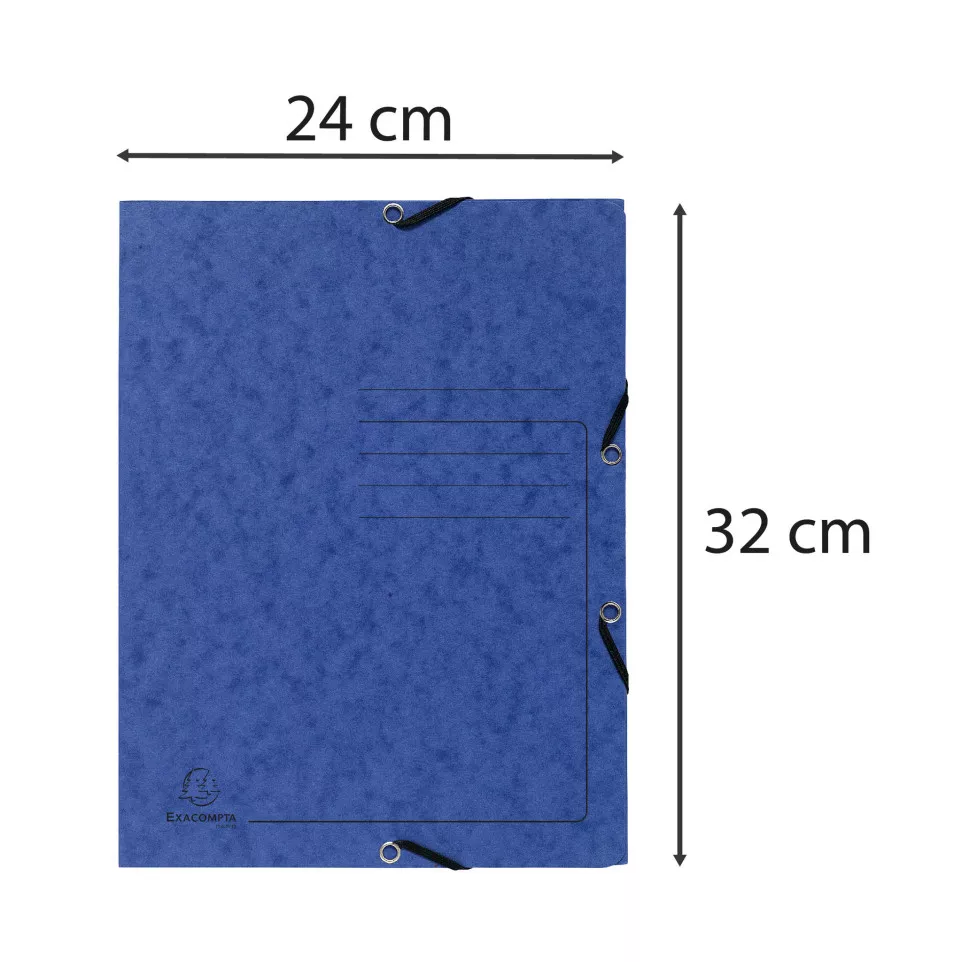 Exacompta Elasticated 3 Flap Folders...