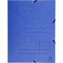 Chemise à élastique Imprimée 3 rabats carte lustrée 355gm2 - A4/ Pce