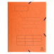 Pre-printed 3-flap elasticated folder mottled pressboard - A4/ Pc.