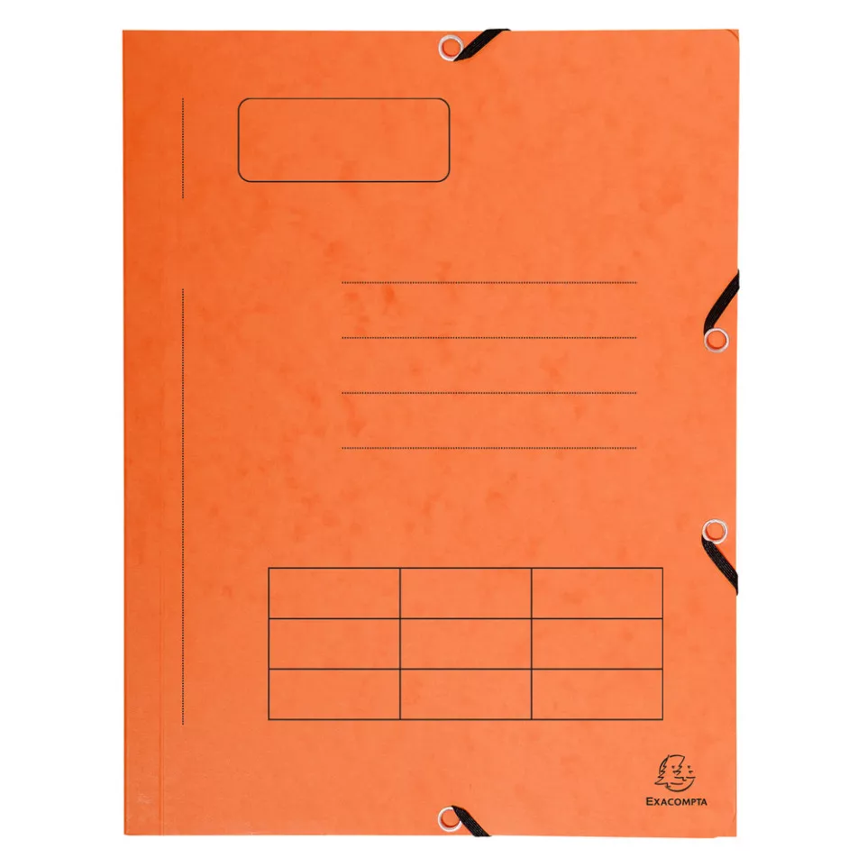 Pre-printed 3-flap elasticated folder...