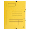 Pre-printed 3-flap elasticated folder mottled pressboard - A4/ Pc.