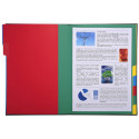 Multipart file with expandable spine and stiff cover, 12 compartments/ Pc.
