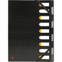 Trieur rigide HARMONIKA® Exactive® dos extensible 9 compartiments noir/ Pce