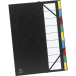Multipart file Ordonator with expandable spine and stiff cover, 9 compartments/ Pc.