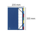 Multipart file Ordonator with expandable spine and stiff cover, 9 compartments/ Pc.