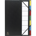 Multipart file Ordonator with expandable spine and stiff cover, 7 compartments/ Pc.