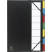 Multipart file Ordonator with expandable spine and stiff cover, 7 compartments/ Pc.
