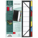 Multipart file Ordonator with expandable spine and stiff cover, 7 compartments/ Pc.