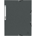 3-flap folder with elastic straps 355 gsm hard glazed mottled pressboard - A4 size/ Pc.