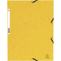 3-flap folder with elastic straps 355 gsm hard glazed mottled pressboard - A4 size/ Pc.