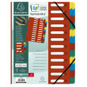Sorteermap Harmonika- vensters 24vak rood/ St.