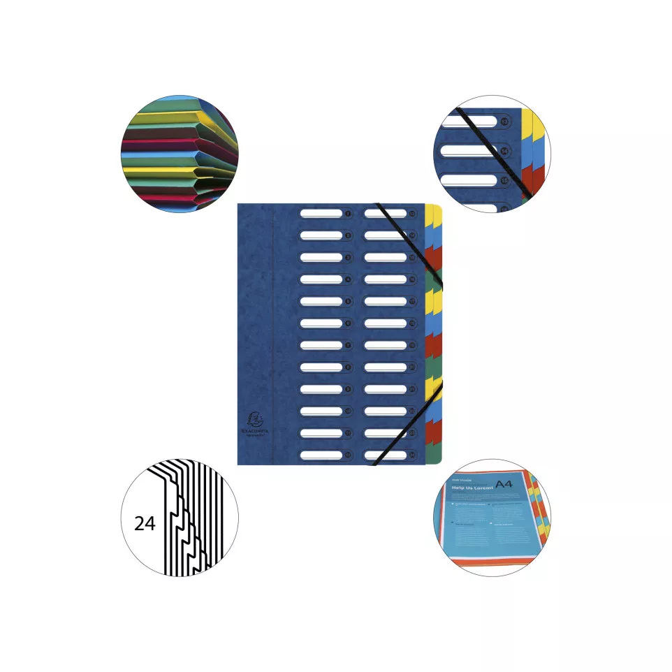 File Harmonika Multi Fle A4 425g 24P/...