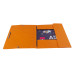 3-flap folder with elastic straps 400 gsm - 17x22 cm/ Pc.
