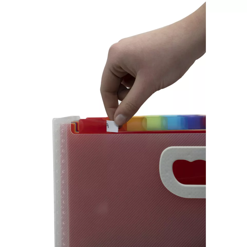 Sorteermap PP CRYSTAL handvat 24vak-/...