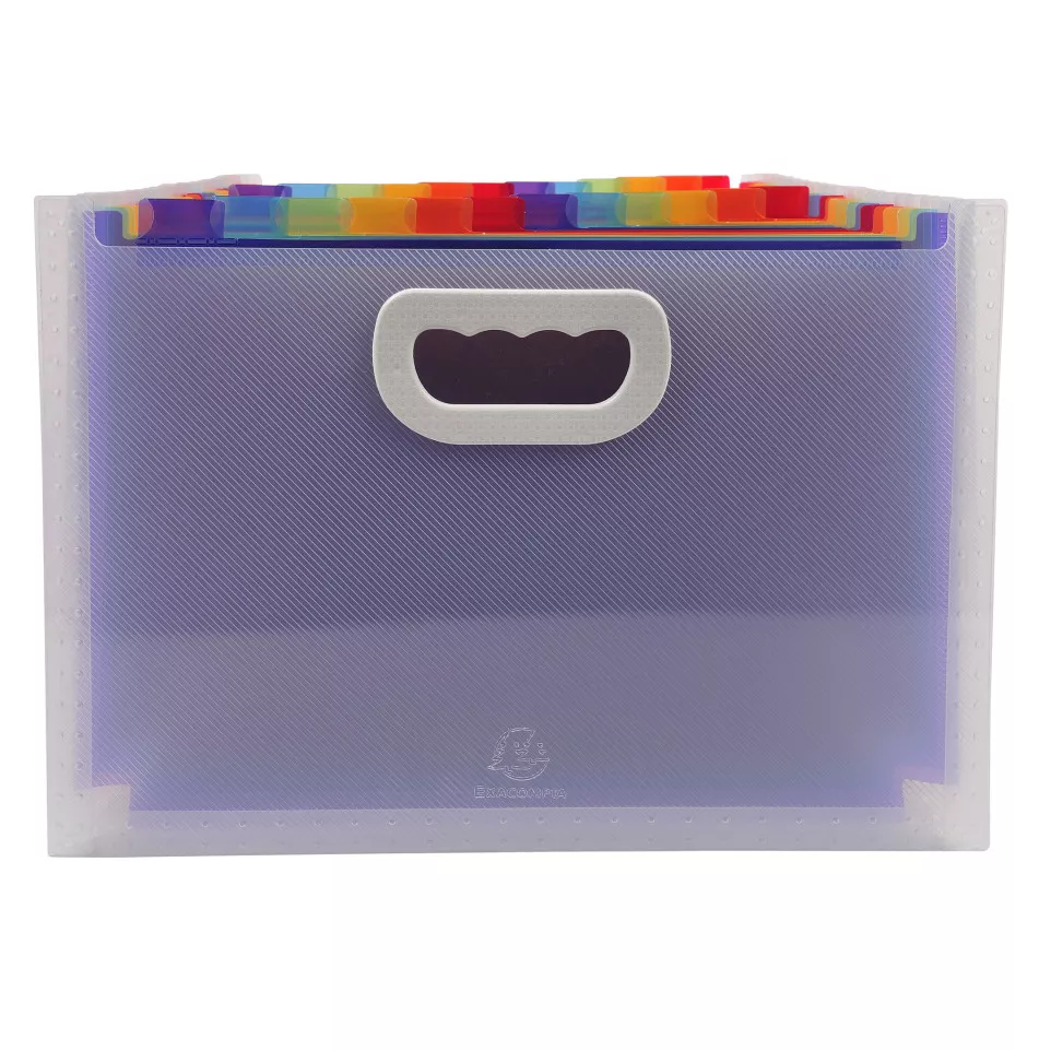 Sorteermap PP CRYSTAL handvat 24vak-/...