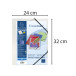 Elastomap 3klep PP K-reacover transparant/ St.