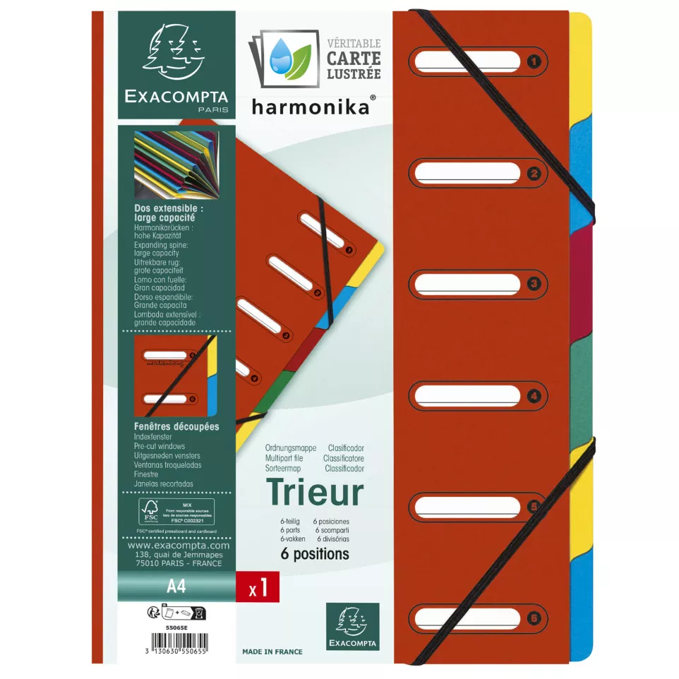File Harmonika Multi Fle A4 425g 6P/ Pc.