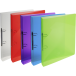 Ring binder 4 rings of 20mm Crystal Colours polypropylene - A4 size/ Pc.