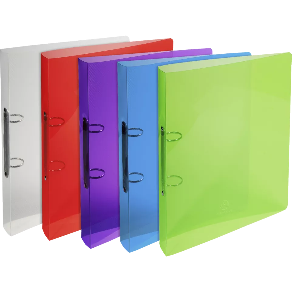 Ring binder 4 rings of 20mm Crystal...